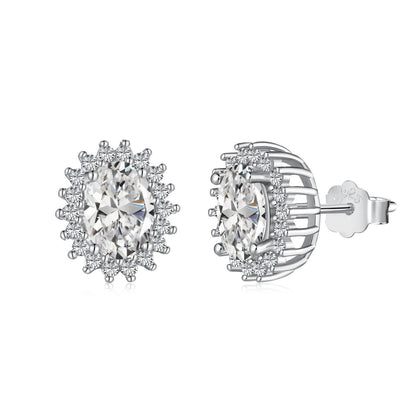 [AuraEcho]Delicate Radiant Oval Cut Daily Earrings