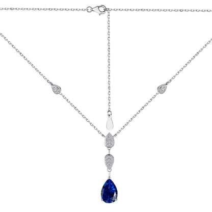 [AuraEcho]Dazzling Pear Cut Necklace