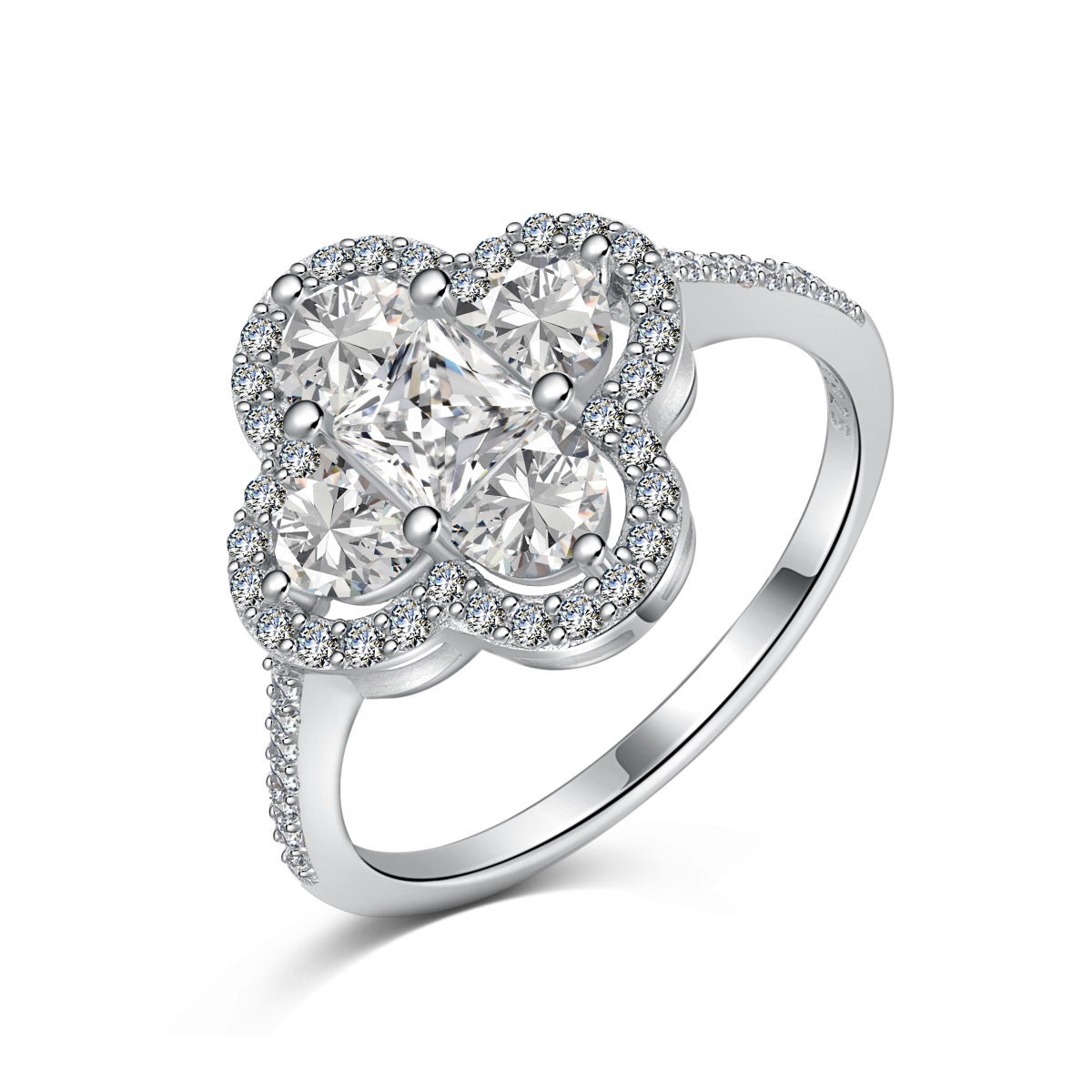 [AuraEcho]Luxurious Eternity Flower Shape Banquet Ring
