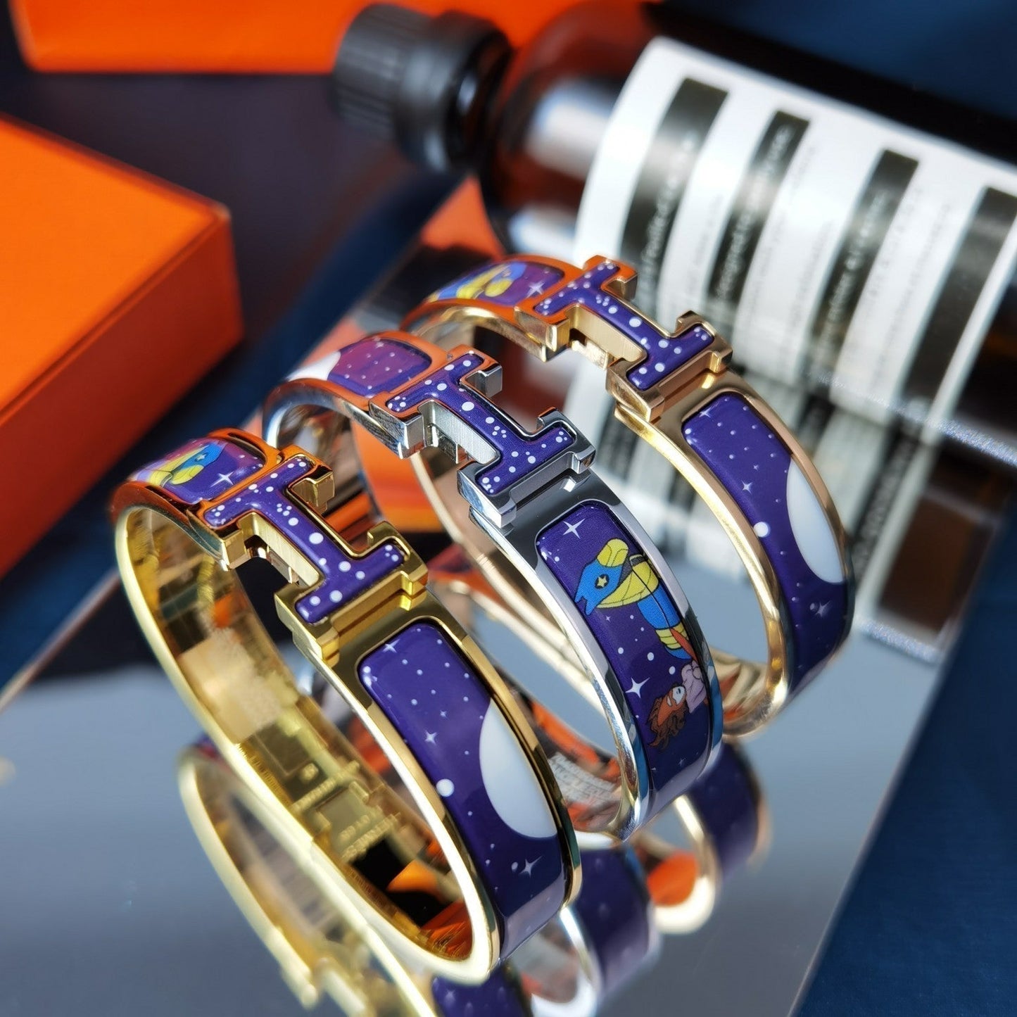 [AuraEcho]H STAR AND MOON BRACELET 12MM