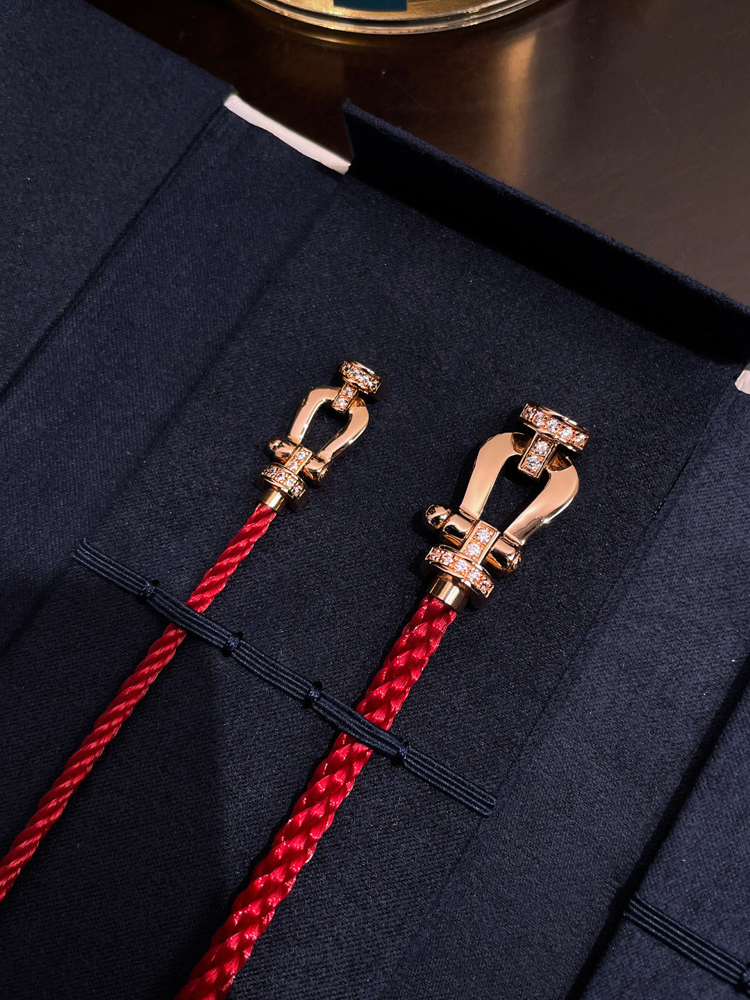 [AuraEcho]FORCE 10 HALF DIAMOND PINK GOLD RED CORDERI LARGE AND MEDIUM MODEL