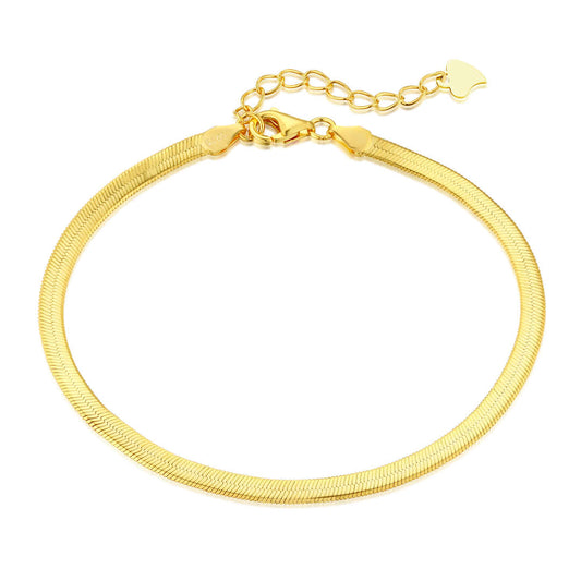 [AuraEcho]Flat Snake Bone Chain Blade Necklace