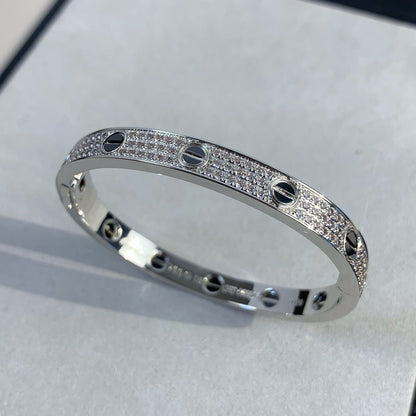 [AuraEcho]LOVE BRACELET 6.1MM DIAMOND-PAVED CERAMIC