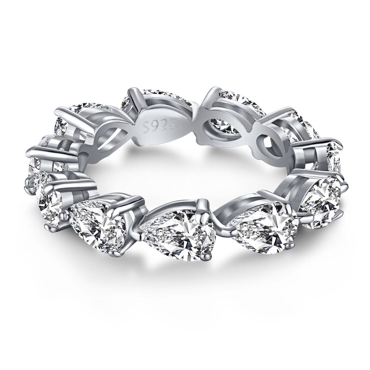 [AuraEcho]Exquisite Pear Cut Tennis Ring